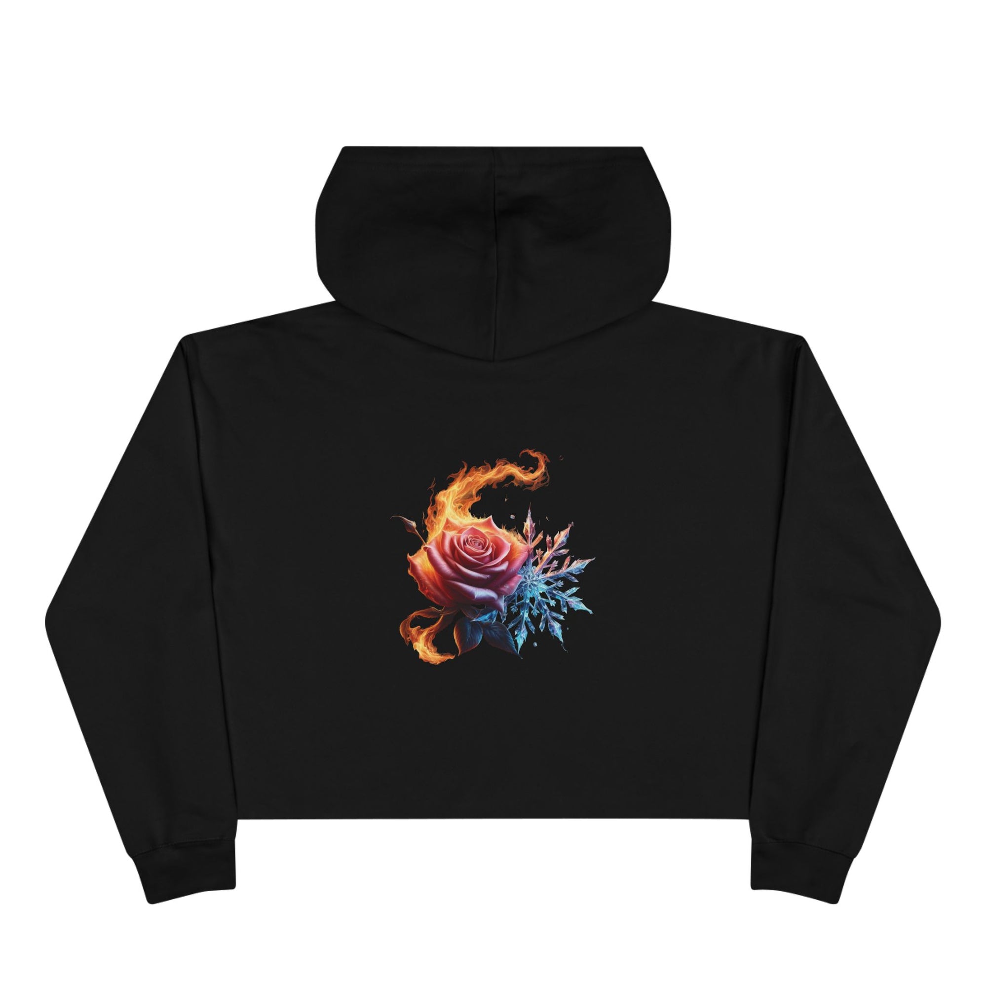 Fire and Ice Cropped Hoodie