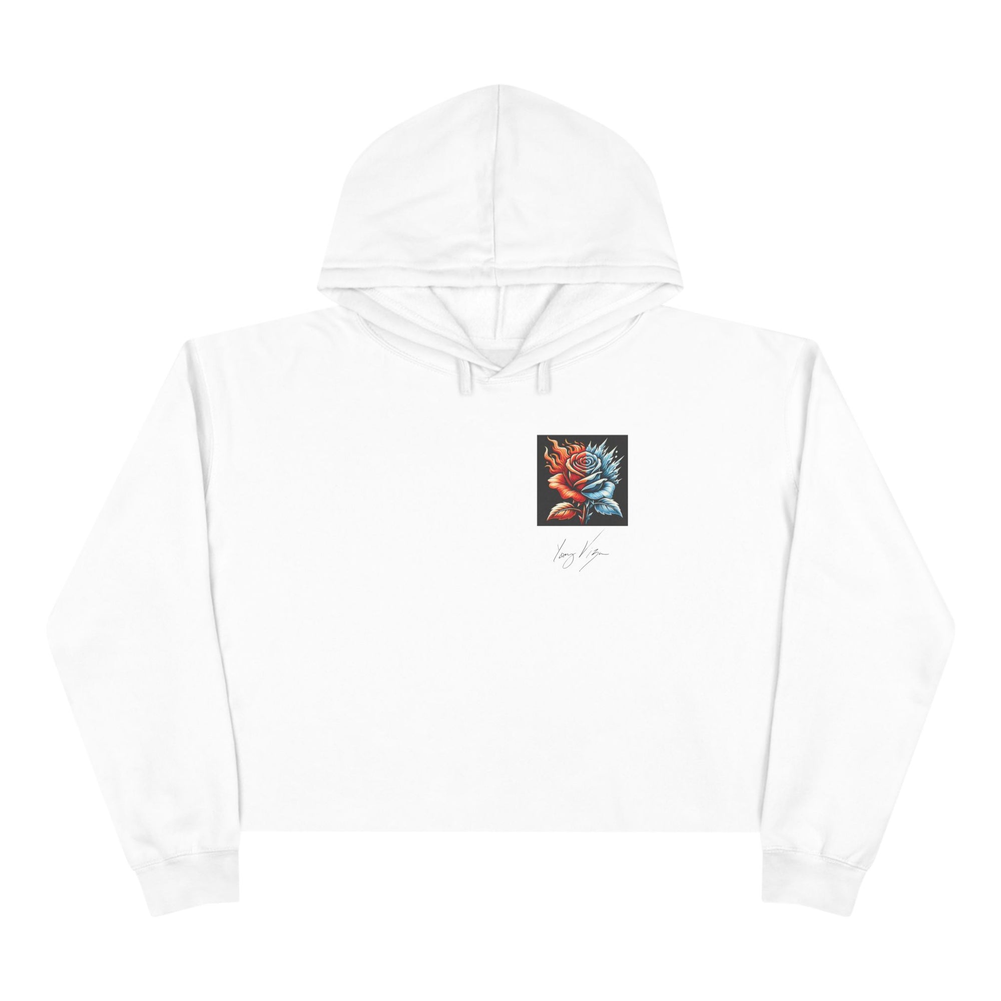 Fire and Ice Cropped Hoodie