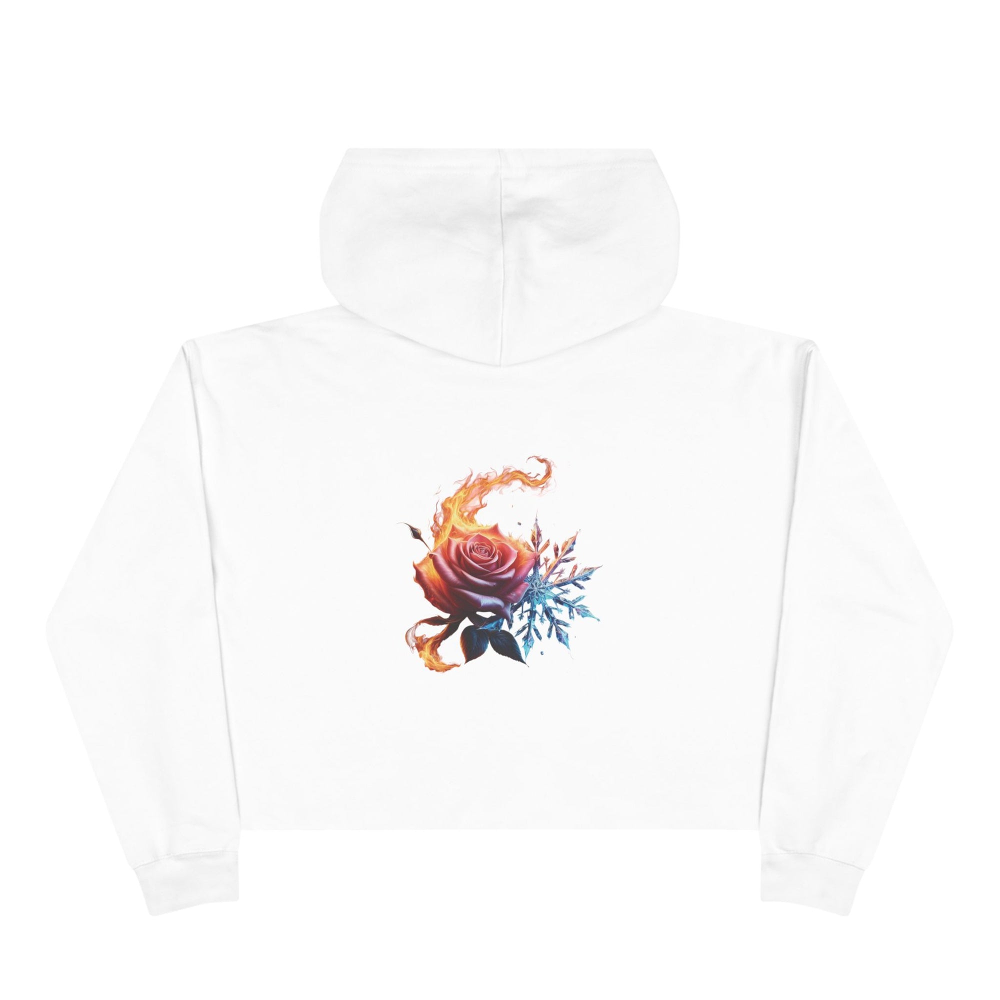 Fire and Ice Cropped Hoodie